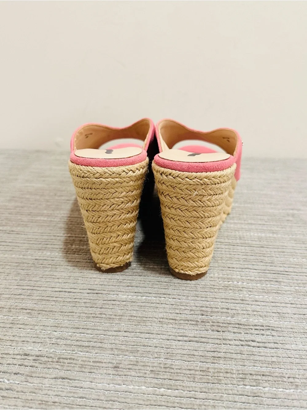 Kate Spade Thea Rococo Pink Suede Espardrille Wedge Womens 10 M NWOT